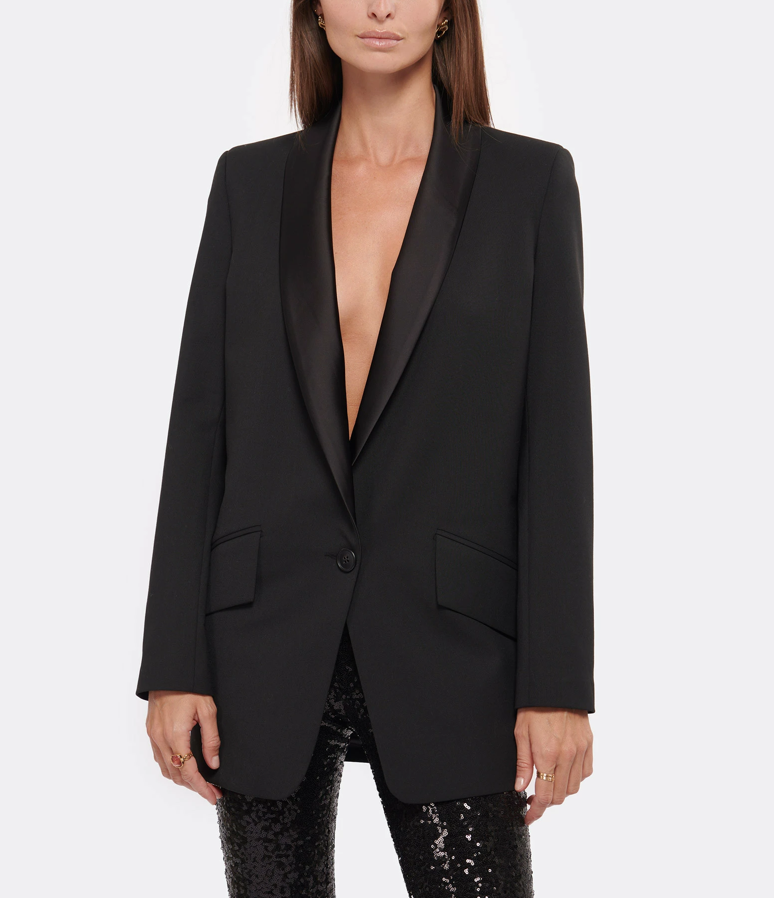 Budget 🛒 JEANNE VOULAND Veste Blazer Dixon Noir 🌟 3 Budget 🛒 JEANNE VOULAND Veste Blazer Dixon Noir 🌟 – Image 3