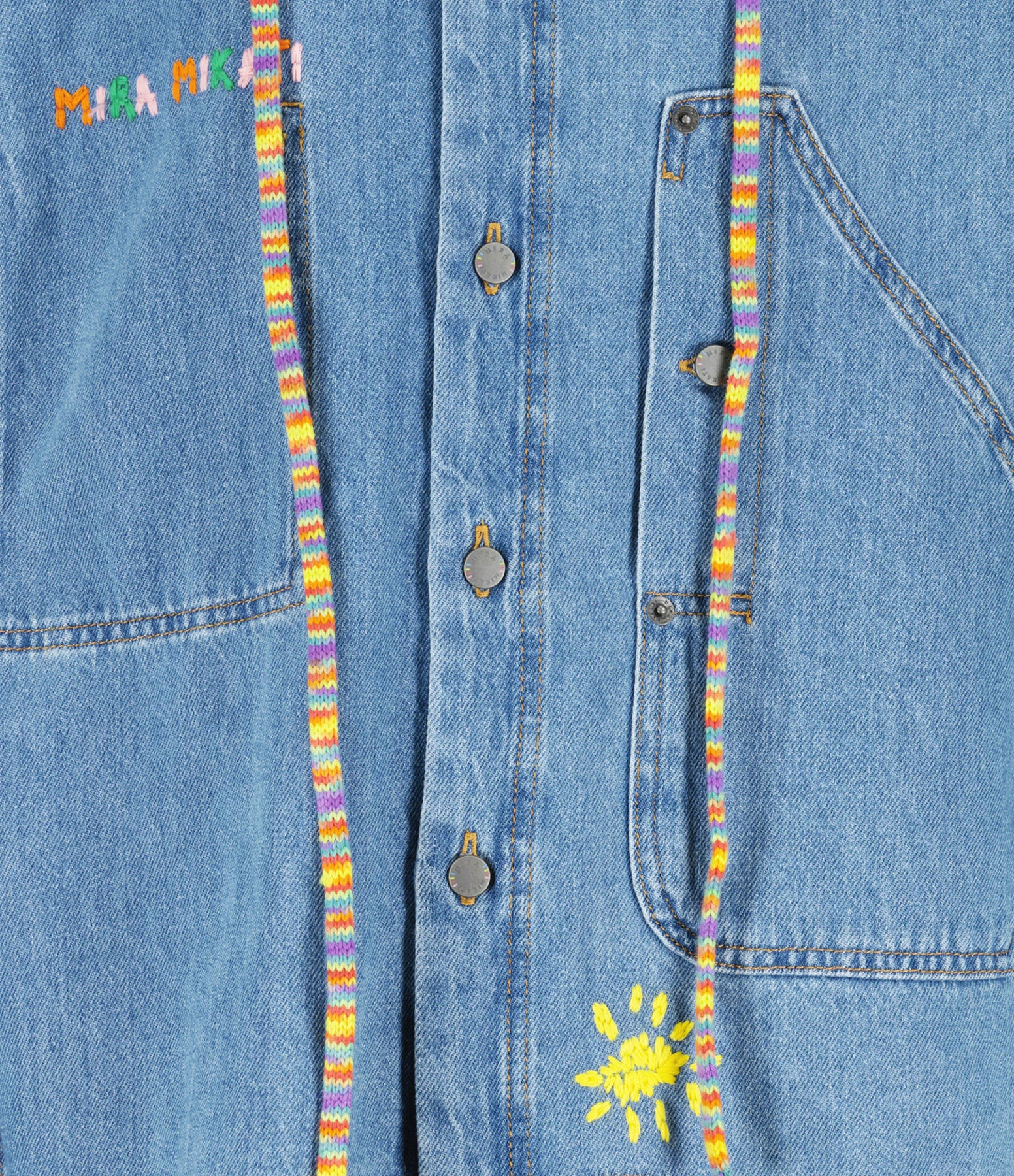 De gros 🧨 MIRA MIKATI Veste Jean Coton Bleu 🎁 2 De gros 🧨 MIRA MIKATI Veste Jean Coton Bleu 🎁 – Image 2