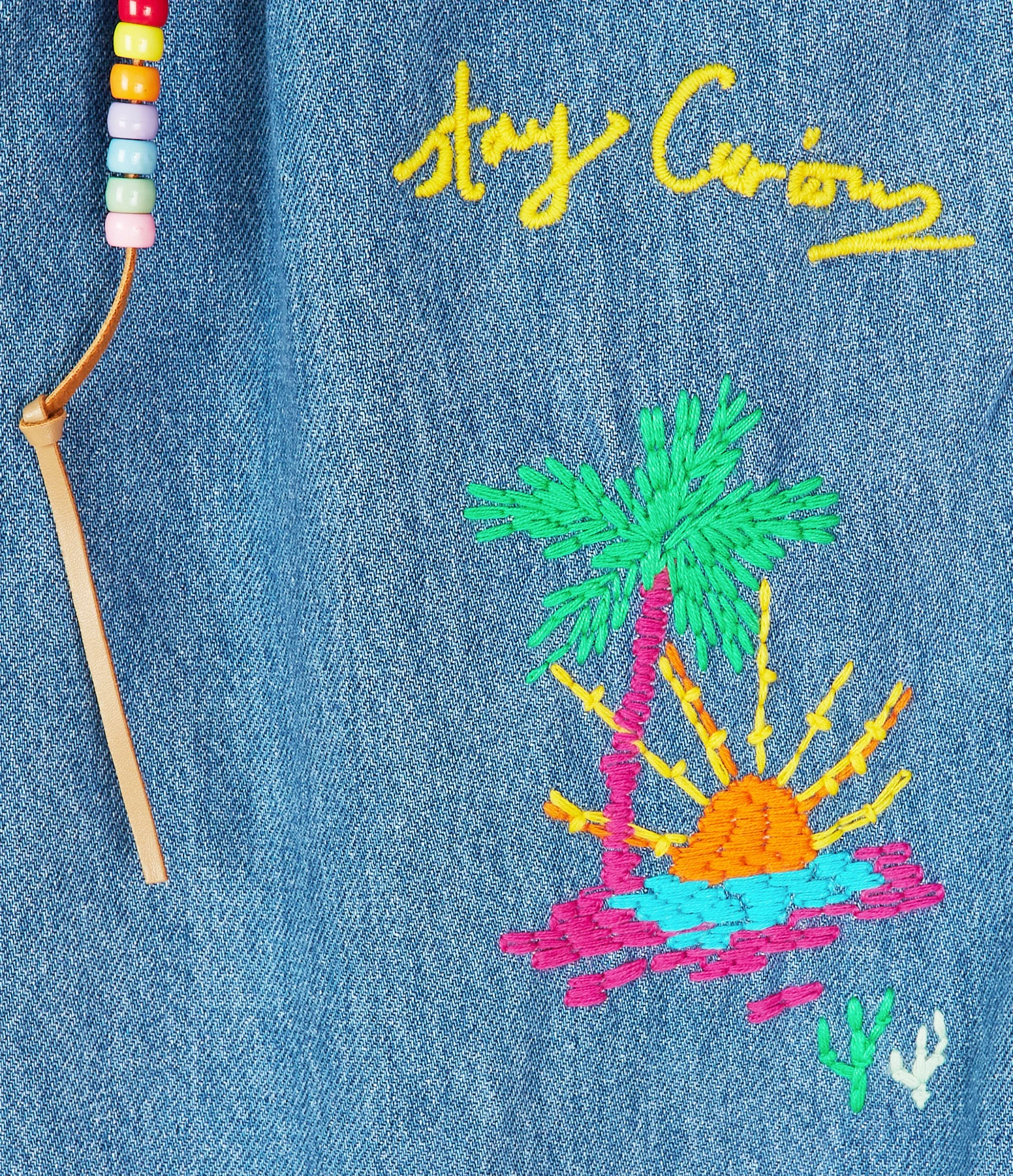 De gros 🧨 MIRA MIKATI Veste Jean Coton Bleu 🎁 3 De gros 🧨 MIRA MIKATI Veste Jean Coton Bleu 🎁 – Image 3