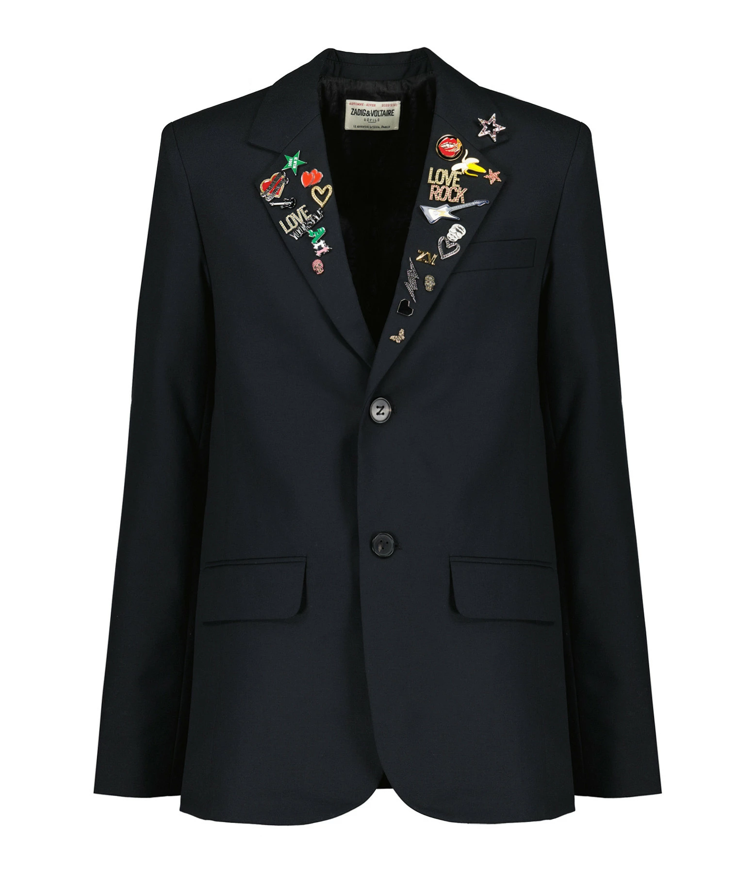 Remise ???? ZADIG & VOLTAIRE Veste Blazer Vanille Noir ???? 1 Remise ???? ZADIG & VOLTAIRE Veste Blazer Vanille Noir ????