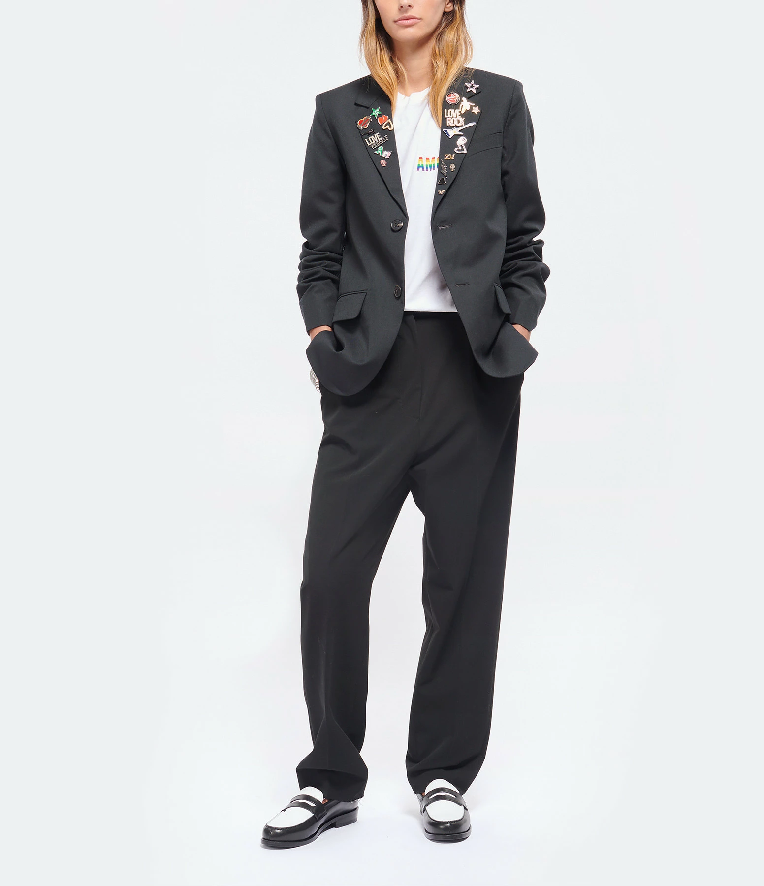 Remise ???? ZADIG & VOLTAIRE Veste Blazer Vanille Noir ???? 4 Remise ???? ZADIG & VOLTAIRE Veste Blazer Vanille Noir ???? – Image 4