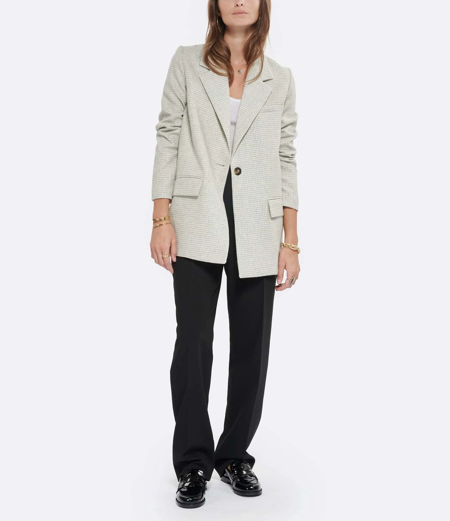 Budget 🌟 MARGAUX LONNBERG Veste Blazer Norton Laine Écru 🔥 4 Budget 🌟 MARGAUX LONNBERG Veste Blazer Norton Laine Écru 🔥 – Image 4