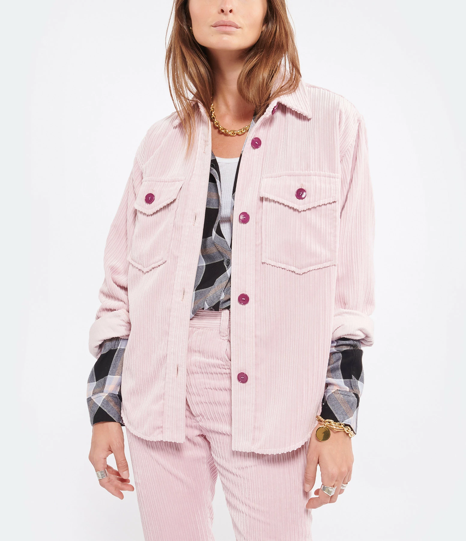 Meilleure vente ✨ ISABEL MARANT Veste Madiana Rose Clair ???? 2 Meilleure vente ✨ ISABEL MARANT Veste Madiana Rose Clair ???? – Image 2