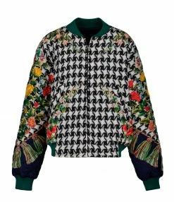 Sortie 😀 PIERRE-LOUIS MASCIA Bomber Aloada Soie Imprimé Multicolore 👏