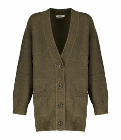 Top 10 ⌛ ISABEL MARANT ÉTOILE Cardigan Leane Laine Kaki 🔥