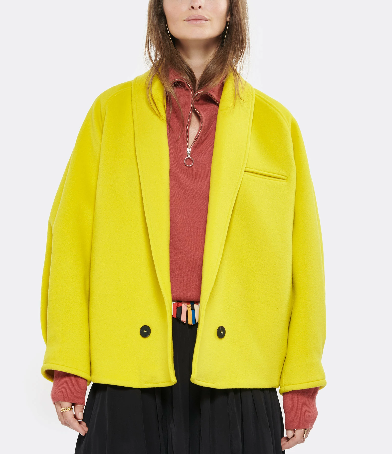 Sortie ???? FORTE_FORTE Veste Laine Vierge Soleil ⭐ 3 Sortie ???? FORTE_FORTE Veste Laine Vierge Soleil ⭐ – Image 3