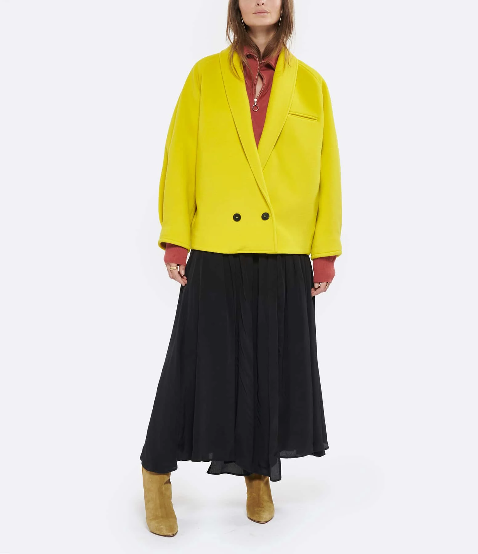 Sortie ???? FORTE_FORTE Veste Laine Vierge Soleil ⭐ 4 Sortie ???? FORTE_FORTE Veste Laine Vierge Soleil ⭐ – Image 4