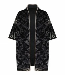 Le moins cher ⌛ PIERRE-LOUIS MASCIA Kimono Réversible Revada Coton Matelassé Gris ⭐