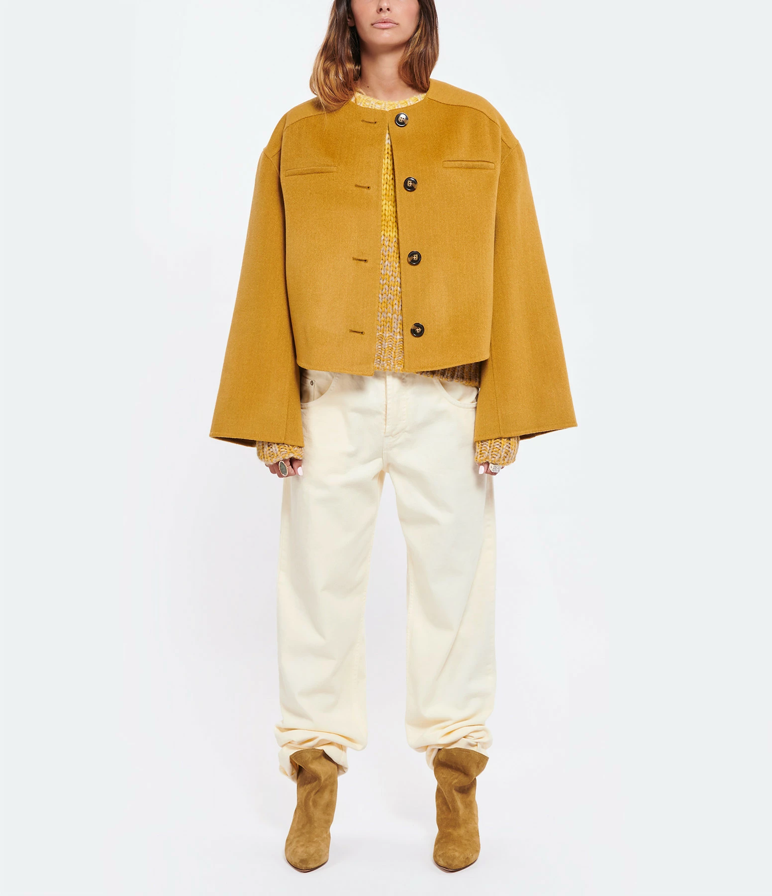 Top 10 ⌛ LOULOU STUDIO Manteau Aspo Court Laine Cachemire Camel ???? 4 Top 10 ⌛ LOULOU STUDIO Manteau Aspo Court Laine Cachemire Camel ???? – Image 4