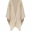 Budget 🧨 MAJESTIC FILATURES Poncho Raccoon Beige ✔️