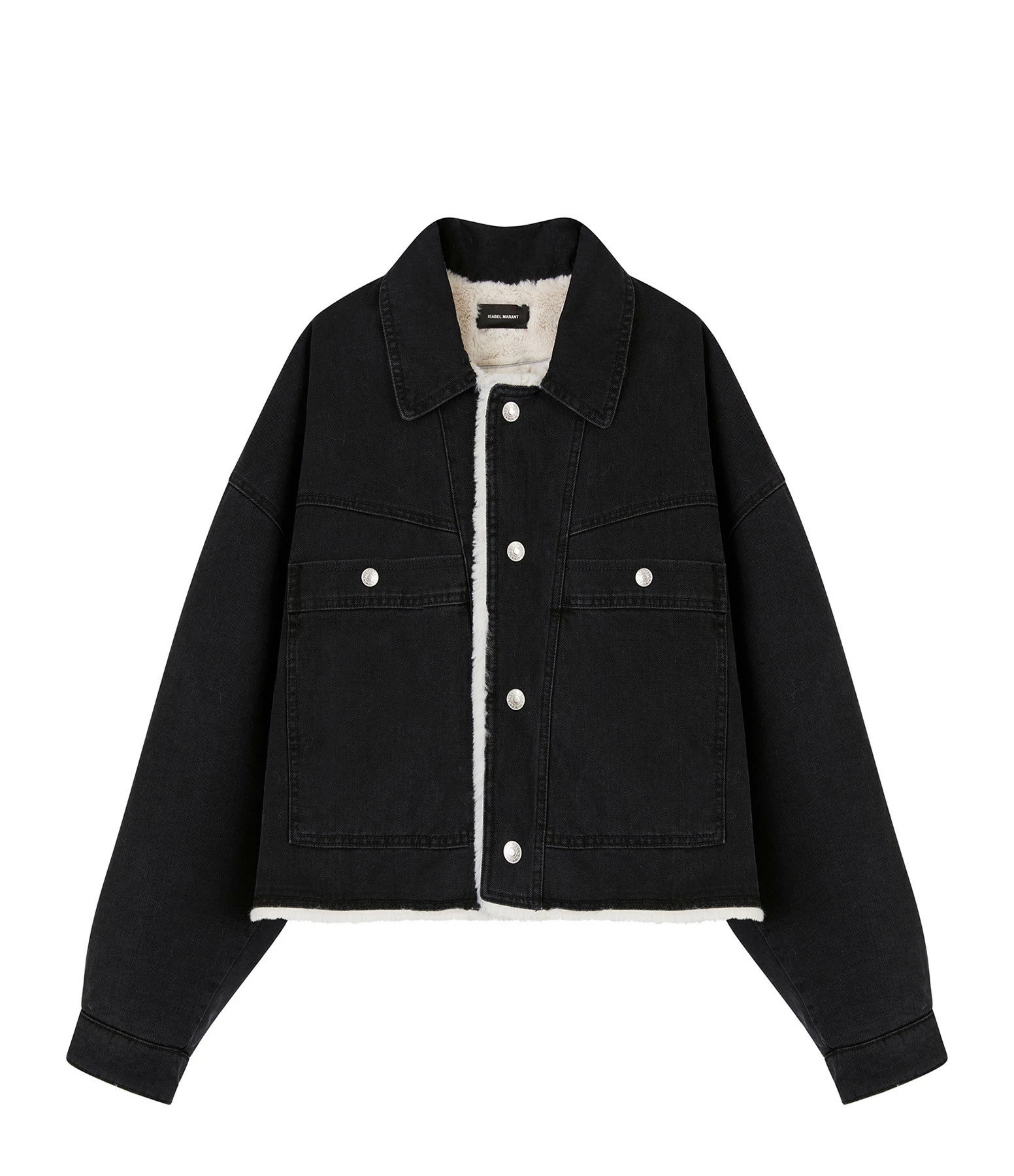 Meilleur prix 😍 ISABEL MARANT Veste Paoleta Coton Denim Noir 😀 1 Meilleur prix 😍 ISABEL MARANT Veste Paoleta Coton Denim Noir 😀