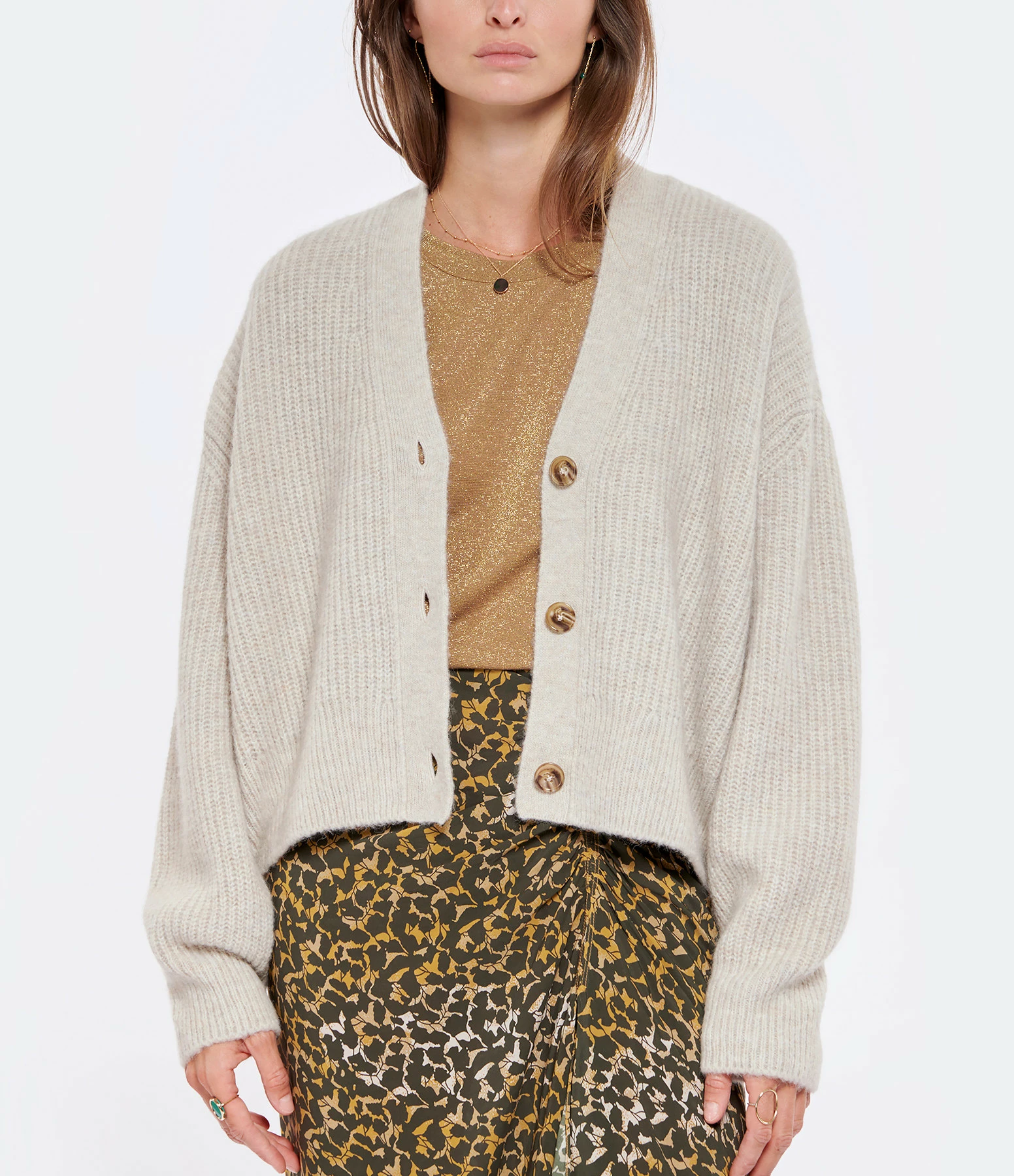 Remise 👏 CLOSED Gilet Laine Beige ✨ 3 Remise 👏 CLOSED Gilet Laine Beige ✨ – Image 3