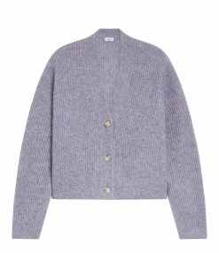 Remise 👍 CLOSED Gilet Laine Lilas 🎁