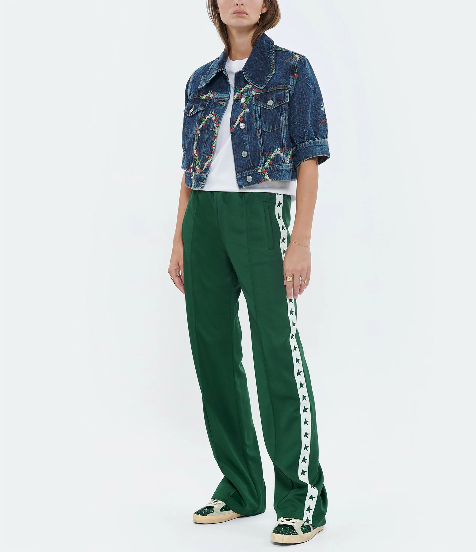 De gros ❤️ GANNI Veste Denim Imprimé Bleu 🎁 4 De gros ❤️ GANNI Veste Denim Imprimé Bleu 🎁 – Image 4