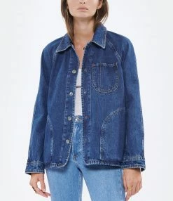Bon marché ⌛ A.P.C. Veste Suzanne Coton Bleu Indigo Délavé 😀 -BOUTIQUE MARGAUX LONNBERG unnamed file 747