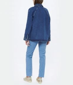 Bon marché ⌛ A.P.C. Veste Suzanne Coton Bleu Indigo Délavé 😀 -BOUTIQUE MARGAUX LONNBERG unnamed file 749