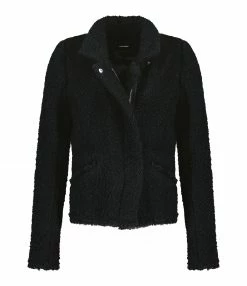 Meilleure vente 🎉 ISABEL MARANT Veste Graziae Laine Noir 🎁