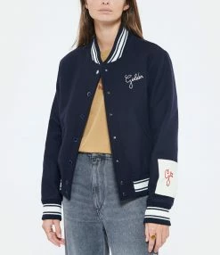 Offres ???? GOLDEN GOOSE Veste Bomber Laine Bleu Foncé ???? -BOUTIQUE MARGAUX LONNBERG unnamed file 782
