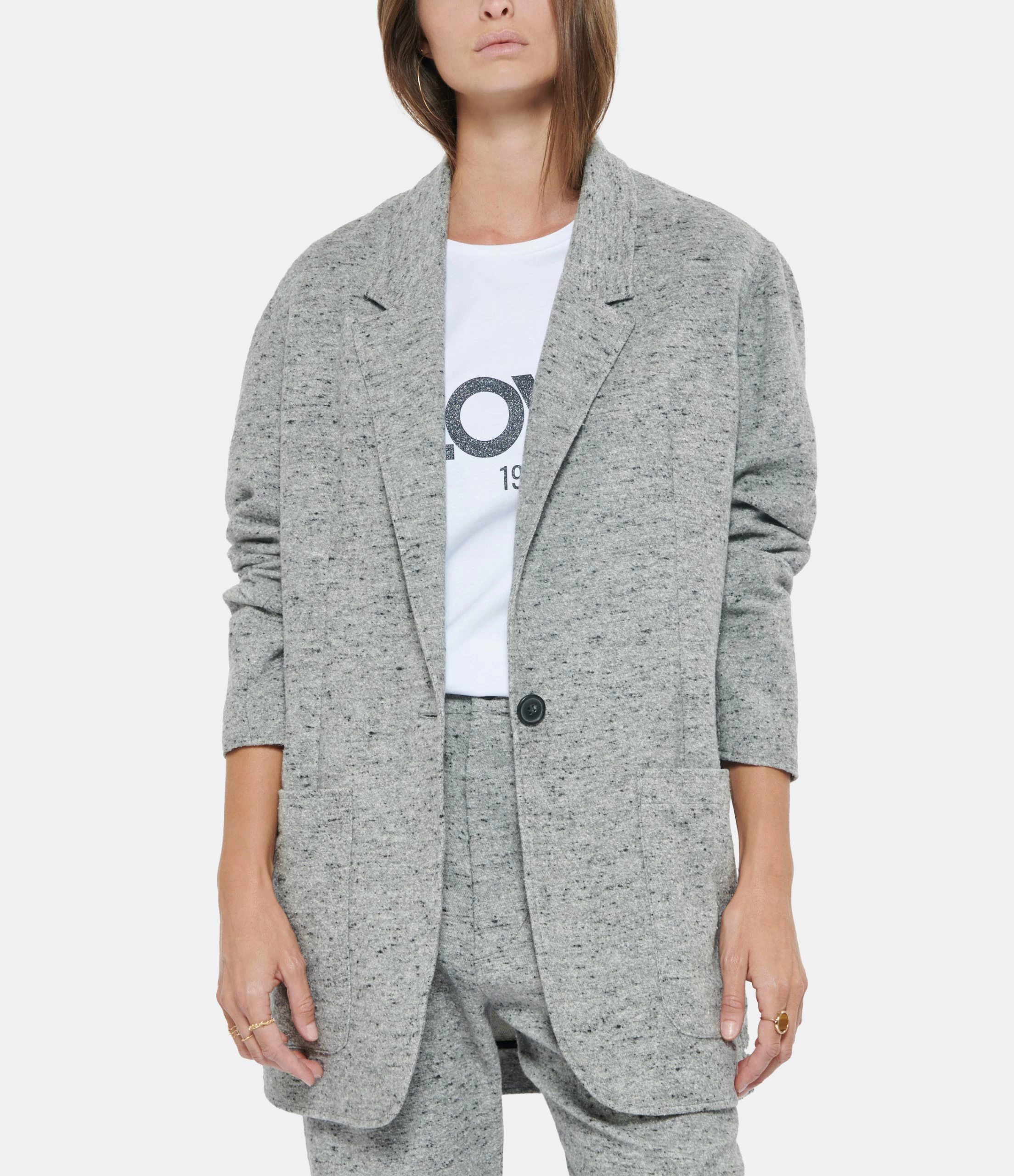 Nouveau 👍 ISABEL MARANT ÉTOILE Veste Blazer Ravena Coton Gris 🎉 3 Nouveau 👍 ISABEL MARANT ÉTOILE Veste Blazer Ravena Coton Gris 🎉 – Image 3