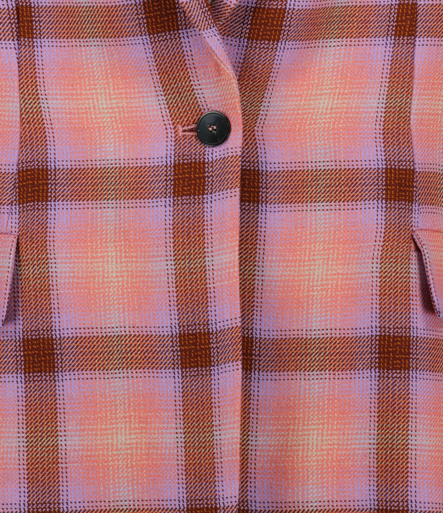 Budget 🎁 FORTE_FORTE Veste Blazer Tartan Laine Vierge Rose Wow 🤩 2 Budget 🎁 FORTE_FORTE Veste Blazer Tartan Laine Vierge Rose Wow 🤩 – Image 2