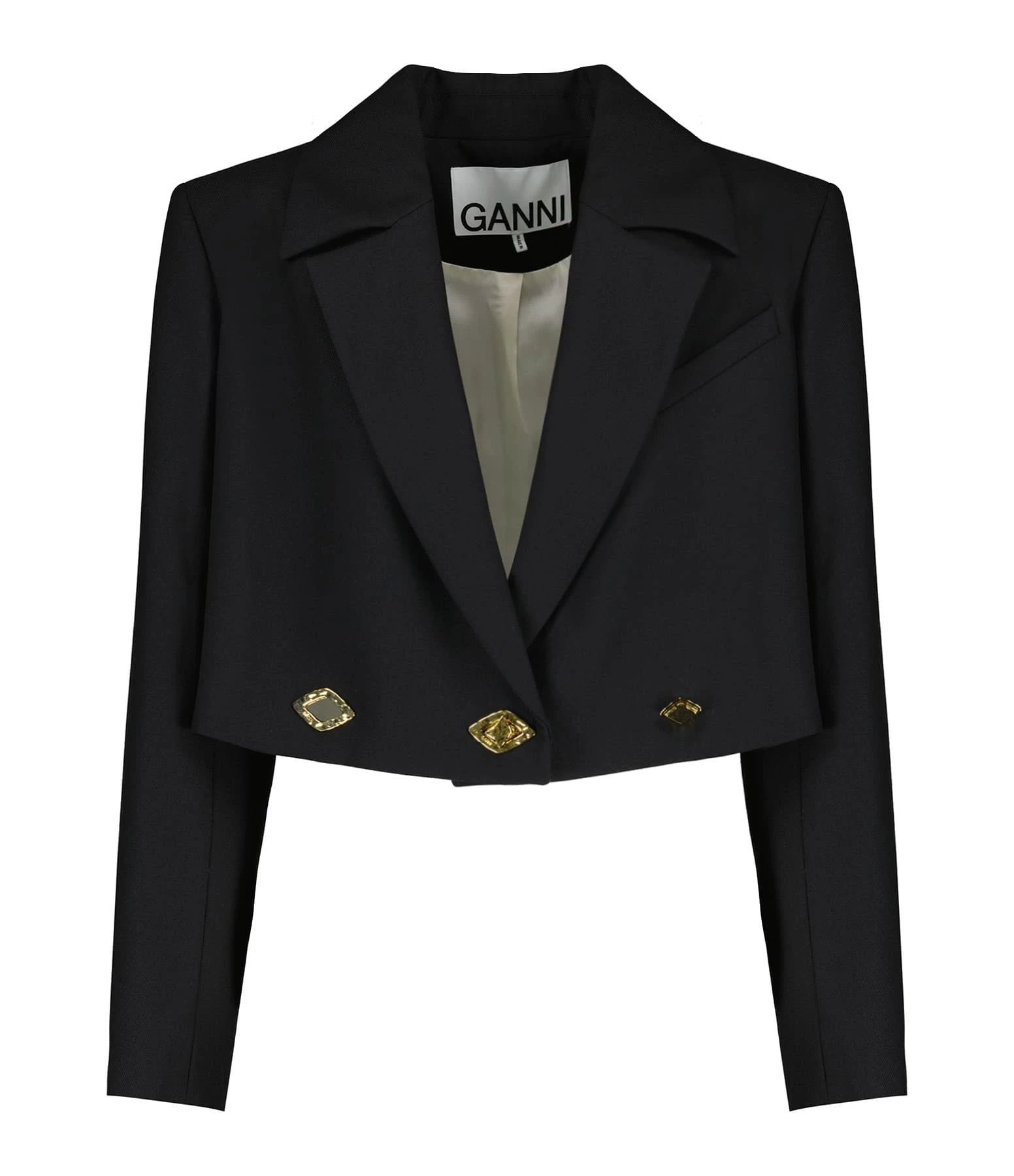 Meilleure vente ⌛ GANNI Veste ???? Summer Noir ???? 1 Meilleure vente ⌛ GANNI Veste ???? Summer Noir ????
