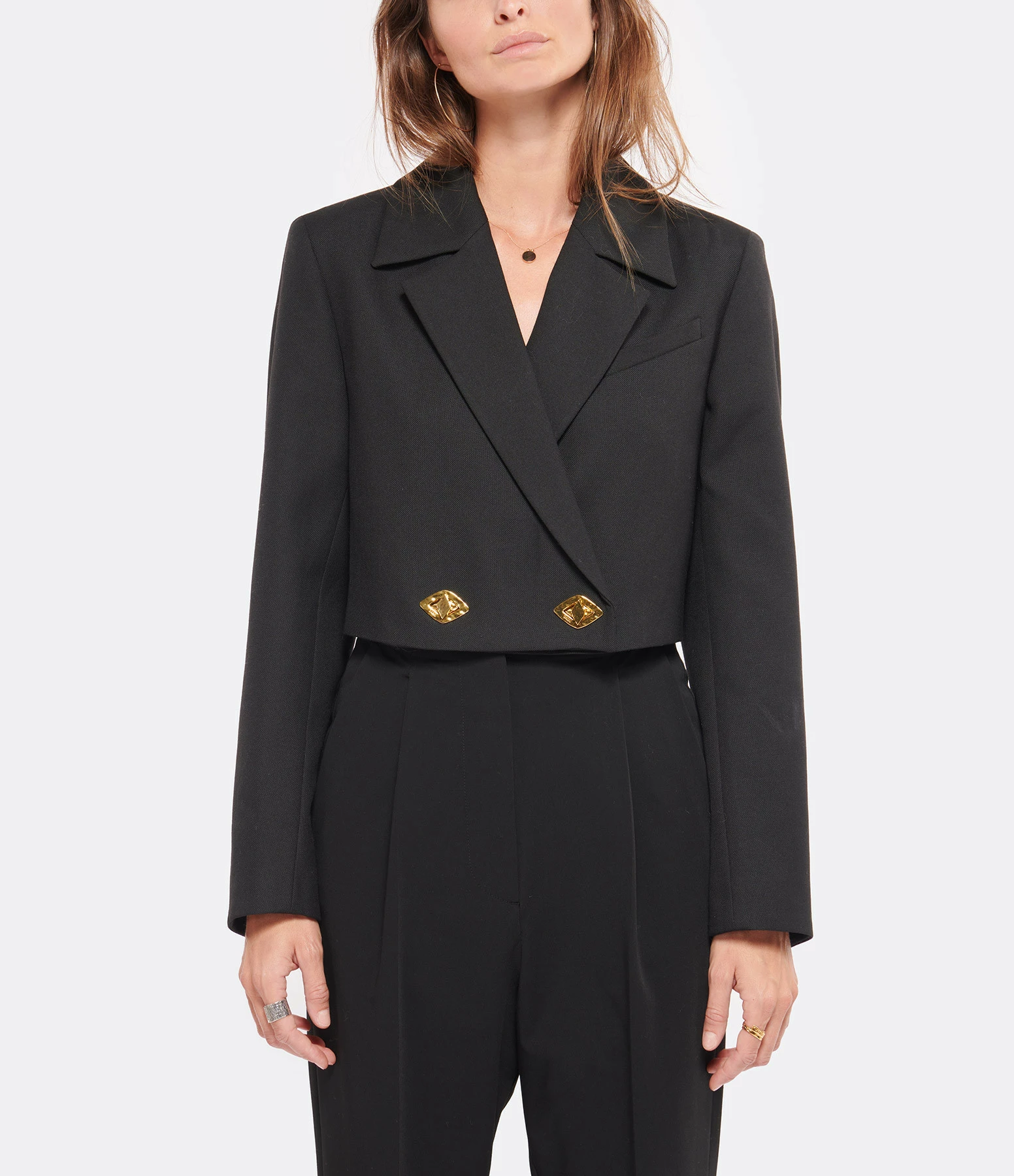 Meilleure vente ⌛ GANNI Veste ???? Summer Noir ???? 3 Meilleure vente ⌛ GANNI Veste ???? Summer Noir ???? – Image 3