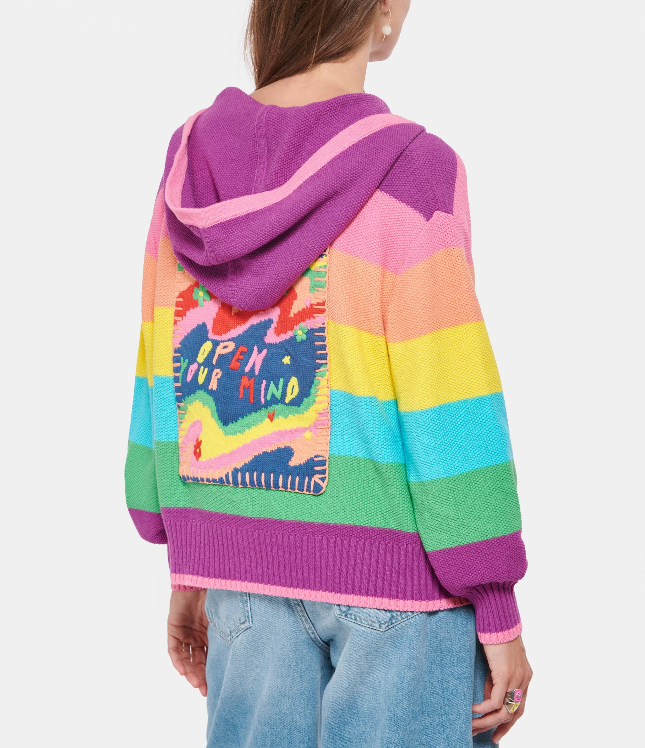 Meilleur prix 🎉 MIRA MIKATI Cardigan Coton Rayures Multicolore 🎉 3 Meilleur prix 🎉 MIRA MIKATI Cardigan Coton Rayures Multicolore 🎉 – Image 3