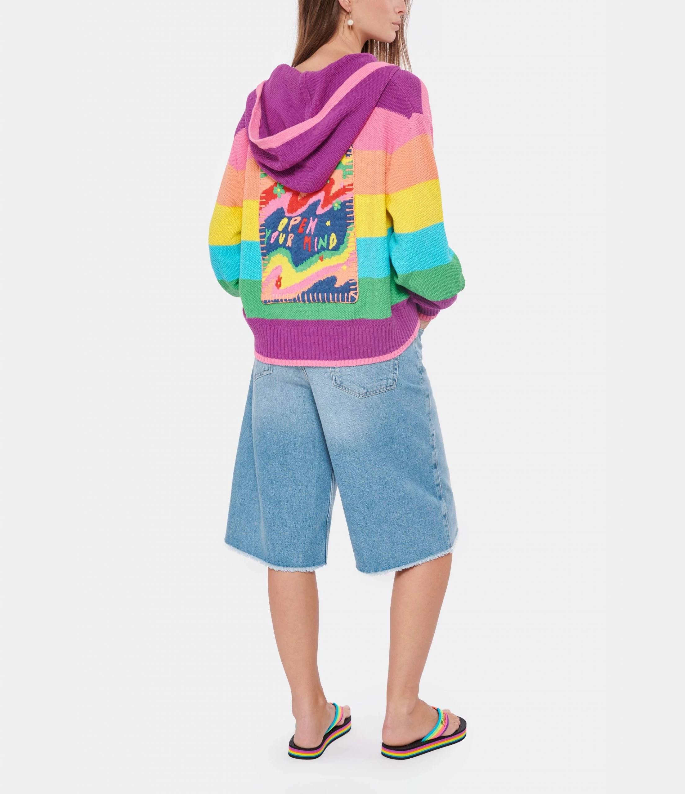 Meilleur prix 🎉 MIRA MIKATI Cardigan Coton Rayures Multicolore 🎉 4 Meilleur prix 🎉 MIRA MIKATI Cardigan Coton Rayures Multicolore 🎉 – Image 4