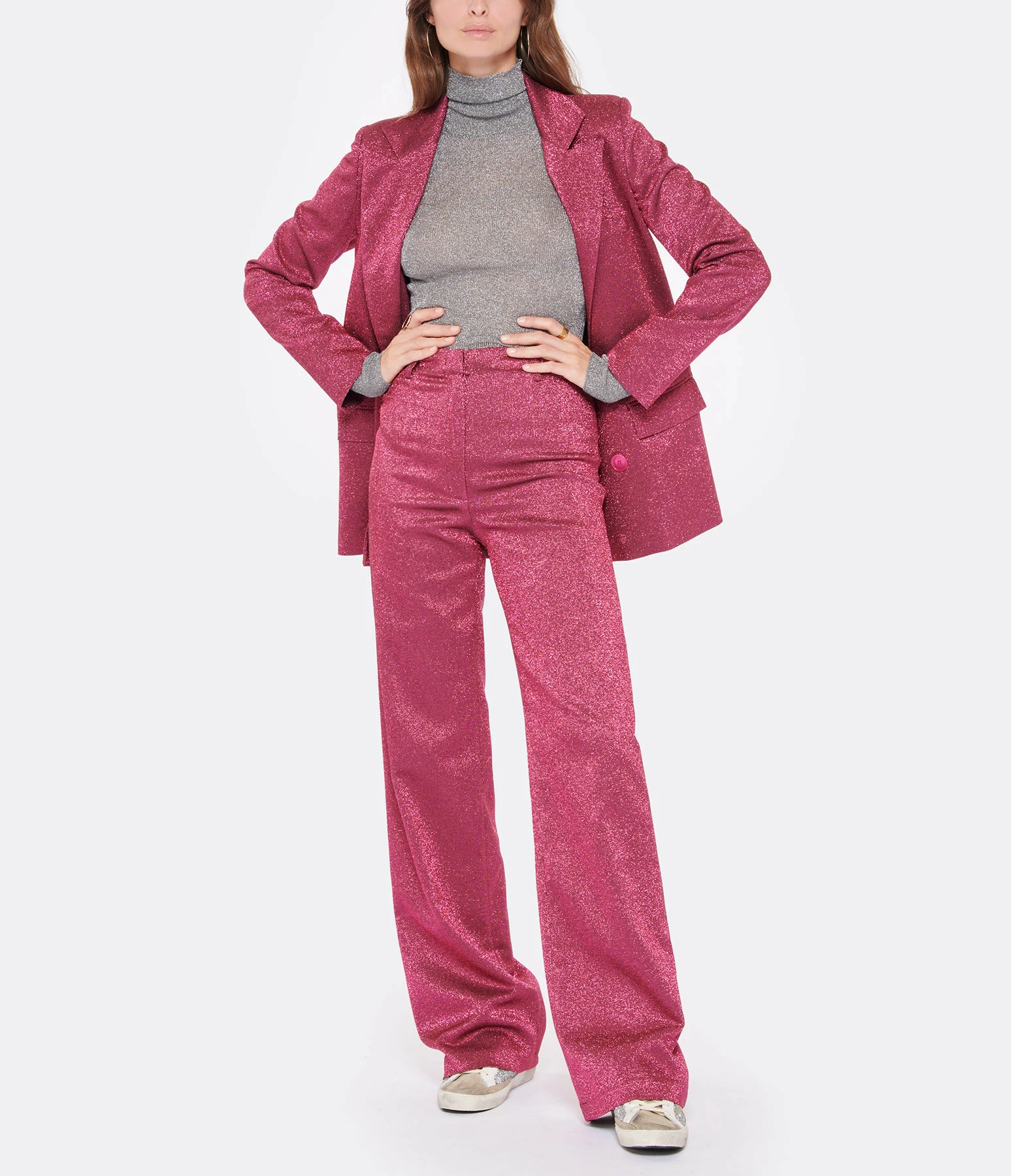 Vente flash ⭐ MODETROTTER Veste Tailleur Valeria Fuchsia Paillettes ✨ 5 Vente flash ⭐ MODETROTTER Veste Tailleur Valeria Fuchsia Paillettes ✨ – Image 5