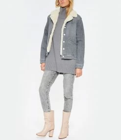 Bon marché 💯 MOTHER Bomber Off The Grid Denim Uncommon Ground 👍 -BOUTIQUE MARGAUX LONNBERG unnamed file 91