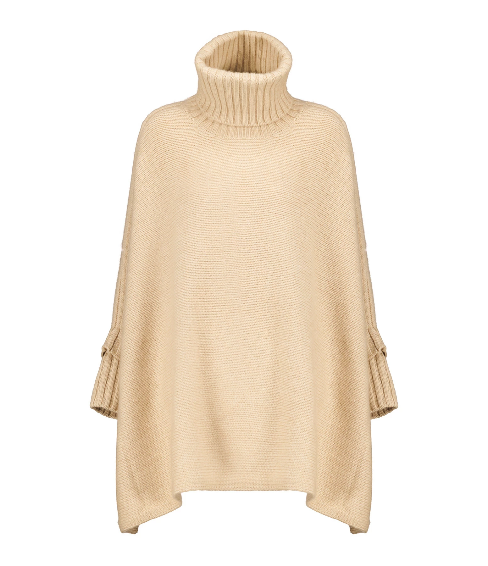 Nouveau 💯 KUJTEN Poncho Ciara Col Roulé Cachemire Beige Organique 🧨 1 Nouveau 💯 KUJTEN Poncho Ciara Col Roulé Cachemire Beige Organique 🧨