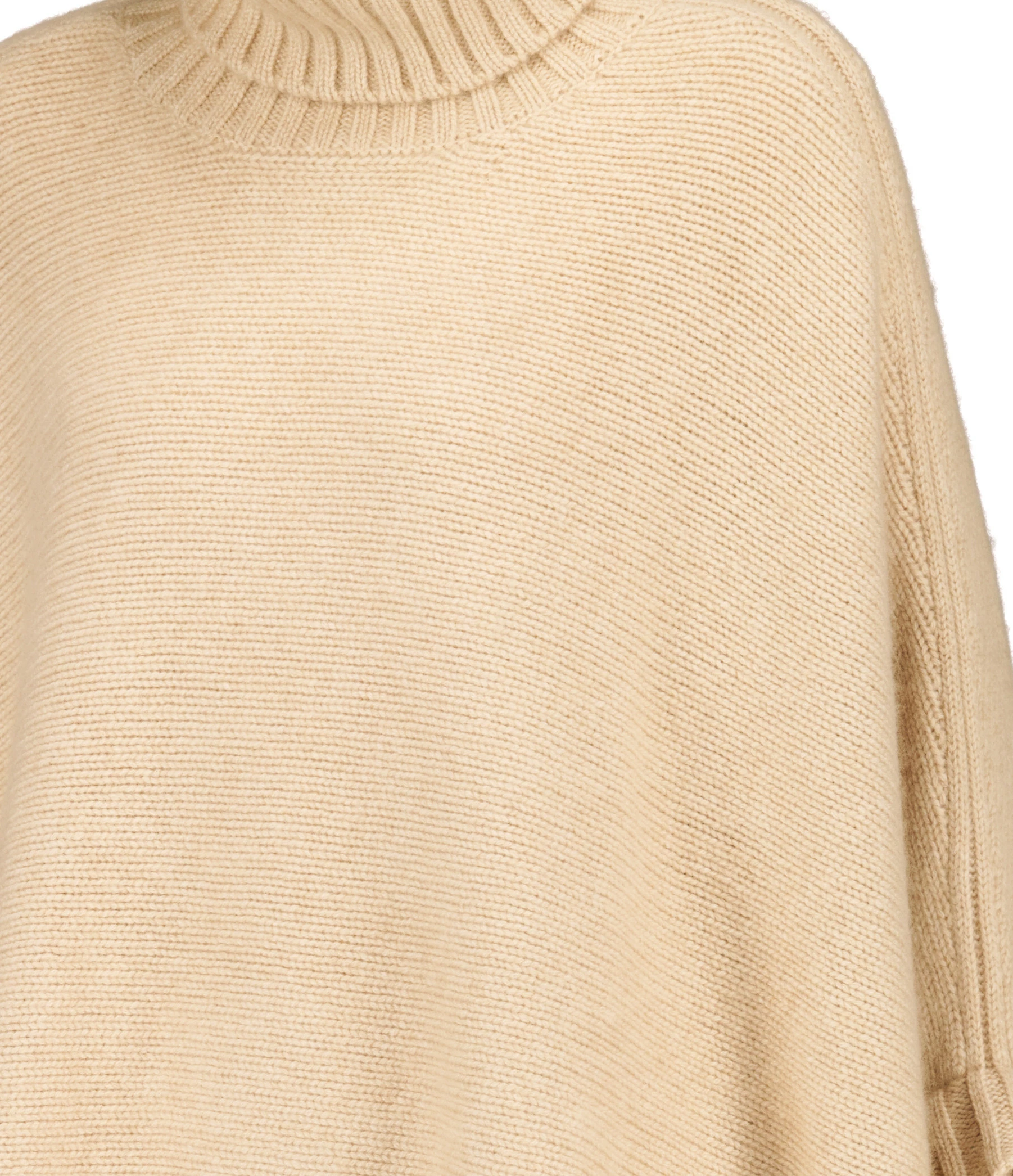 Nouveau 💯 KUJTEN Poncho Ciara Col Roulé Cachemire Beige Organique 🧨 2 Nouveau 💯 KUJTEN Poncho Ciara Col Roulé Cachemire Beige Organique 🧨 – Image 2