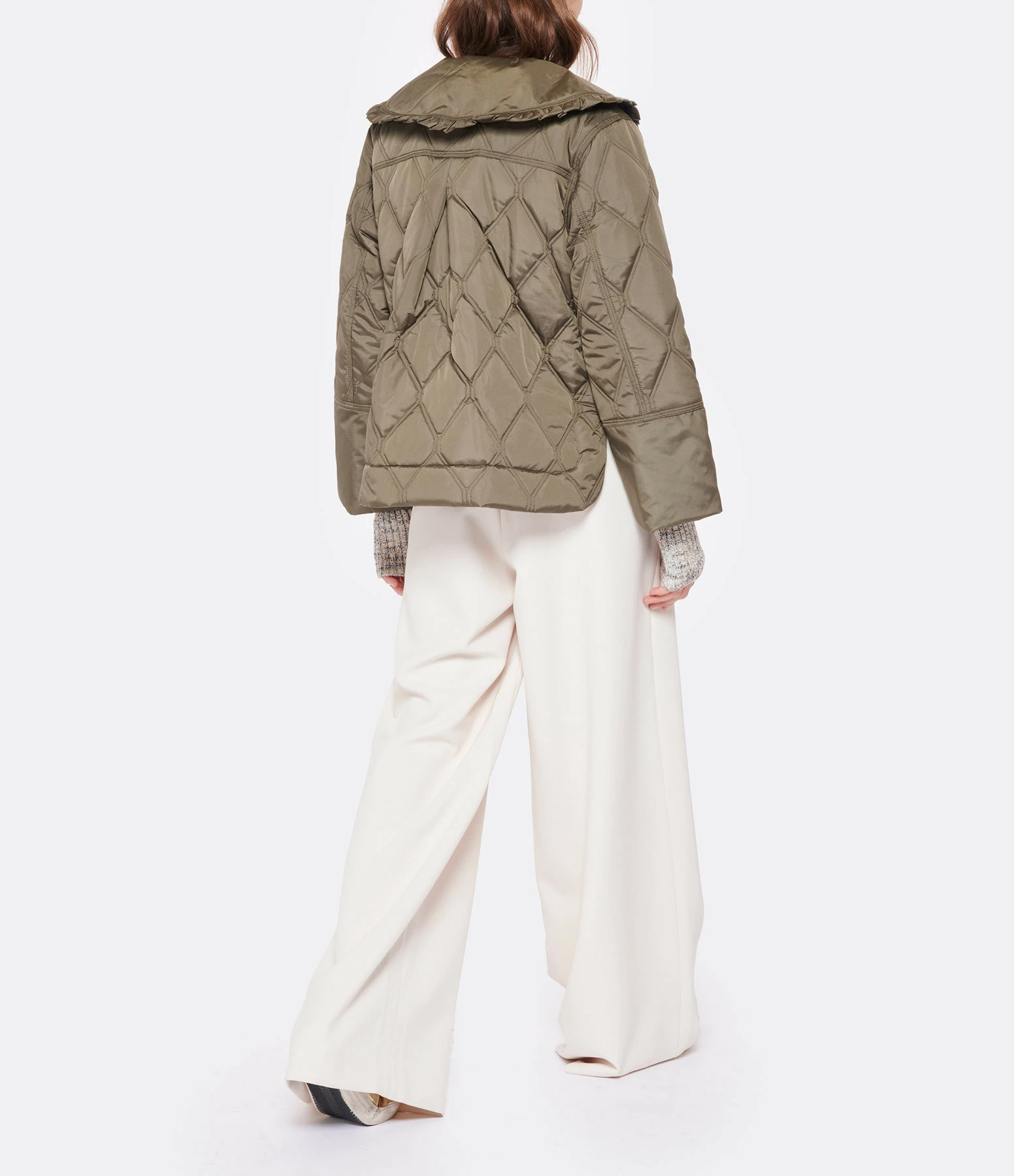 Nouveau ???? GANNI Veste Ripstop Quilt Vert Kalamata ???? 5 Nouveau ???? GANNI Veste Ripstop Quilt Vert Kalamata ???? – Image 5