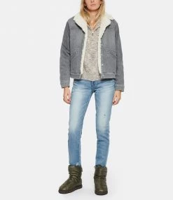 Bon marché 💯 MOTHER Bomber Off The Grid Denim Uncommon Ground 👍 -BOUTIQUE MARGAUX LONNBERG unnamed file 93