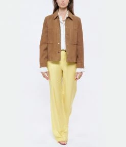 De gros 🔔 MAISON STANDARDS Veste Betty Cuir Beige 😀 -BOUTIQUE MARGAUX LONNBERG unnamed file 944