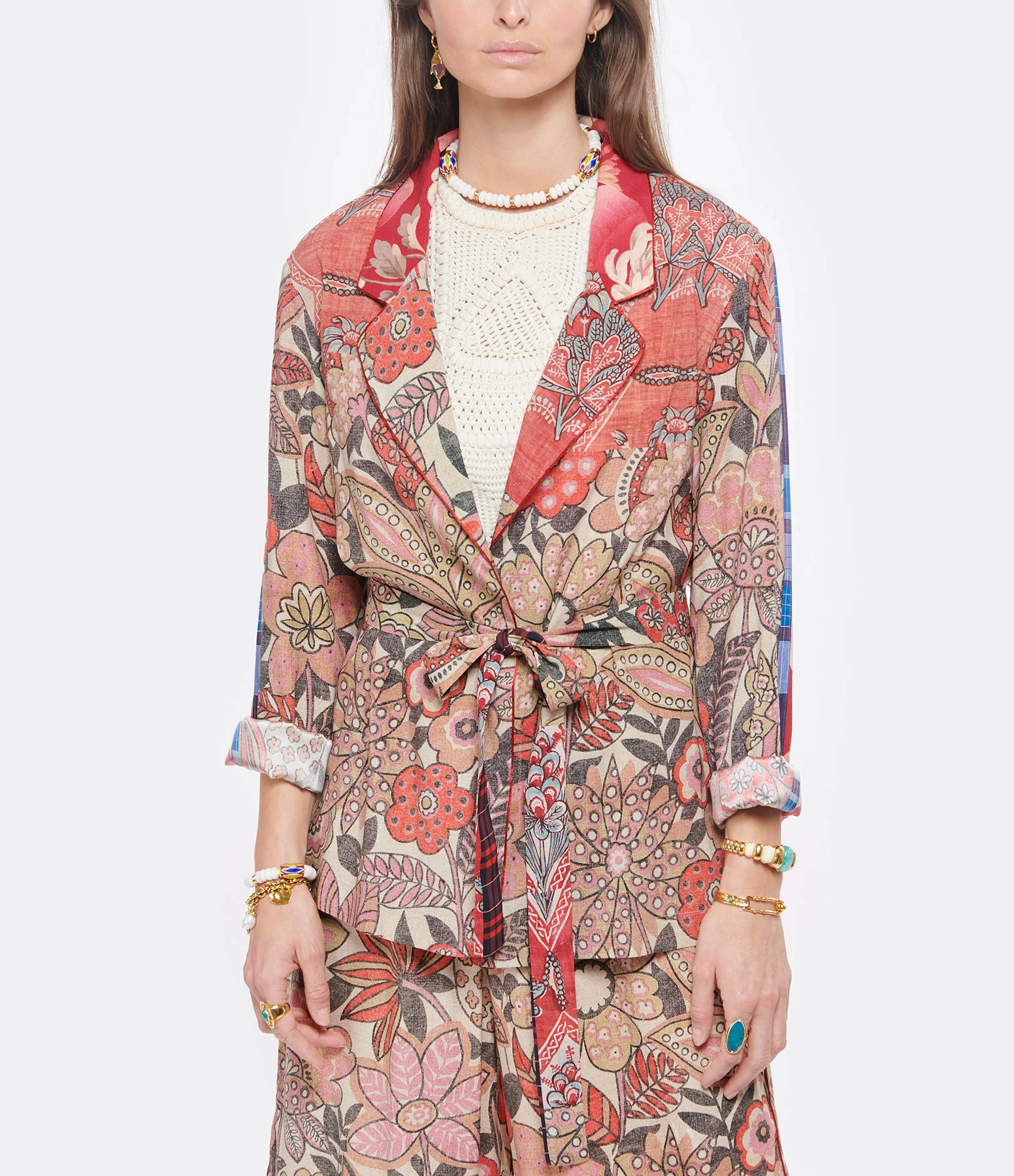 Les meilleures critiques de ???? PIERRE-LOUIS MASCIA Veste Adana Soie Imprimé Rose ✨ 3 Les meilleures critiques de ???? PIERRE-LOUIS MASCIA Veste Adana Soie Imprimé Rose ✨ – Image 3