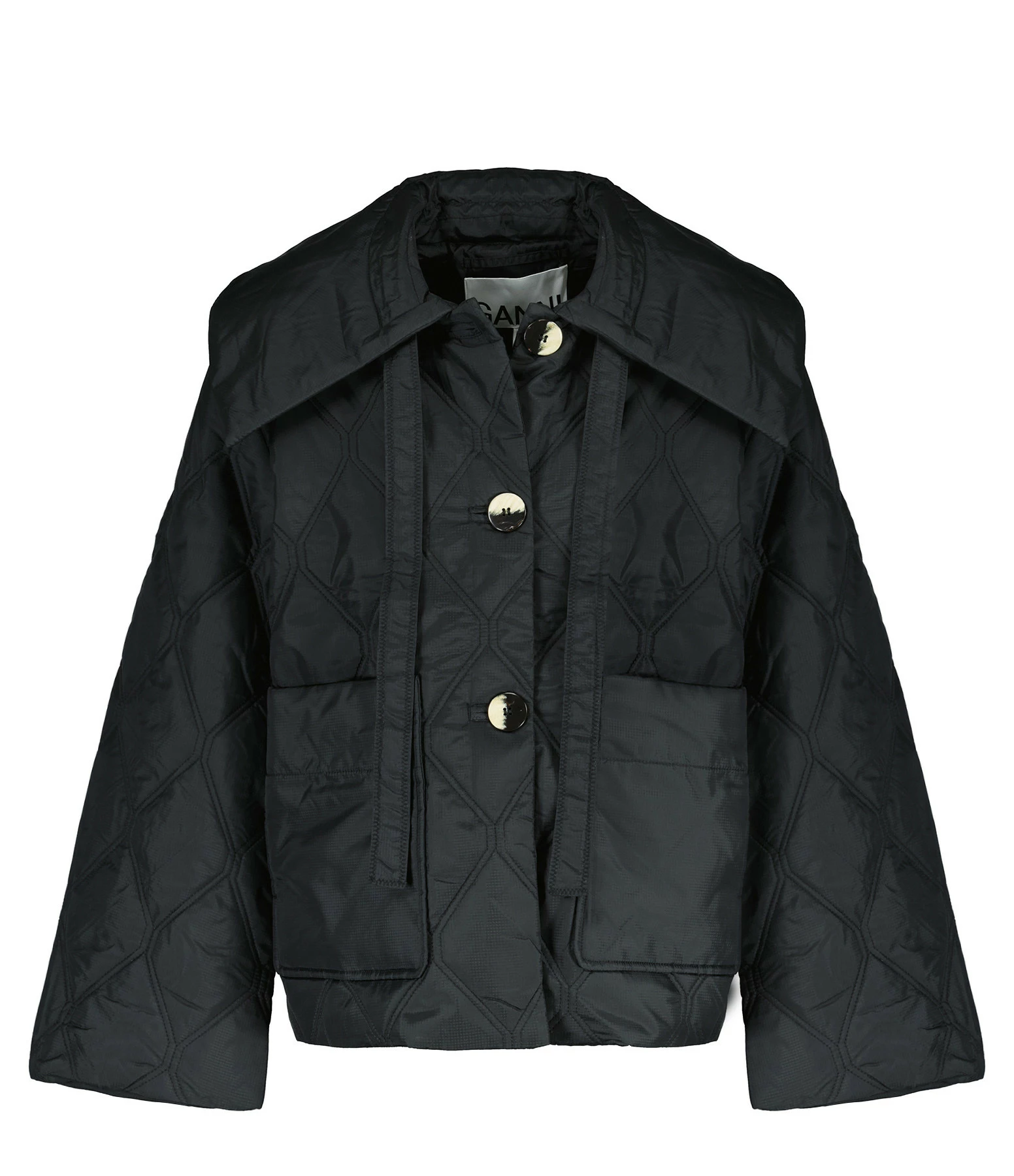 Meilleure affaire 🔔 GANNI Veste Recyclée Noir 🔥 1 Meilleure affaire 🔔 GANNI Veste Recyclée Noir 🔥