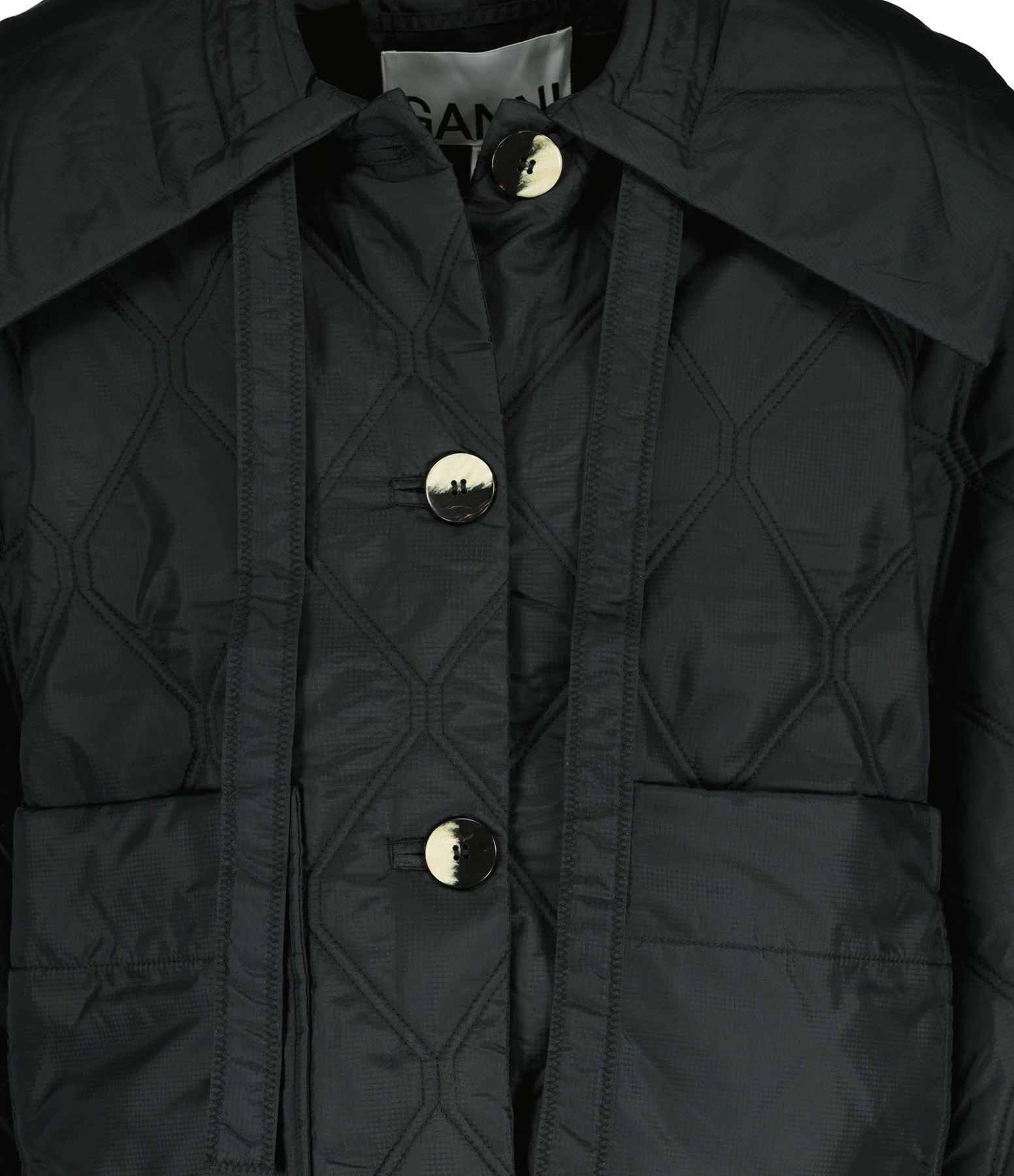 Meilleure affaire 🔔 GANNI Veste Recyclée Noir 🔥 2 Meilleure affaire 🔔 GANNI Veste Recyclée Noir 🔥 – Image 2