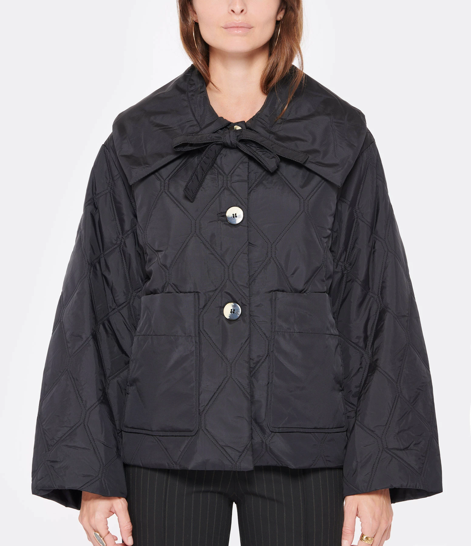 Meilleure affaire 🔔 GANNI Veste Recyclée Noir 🔥 3 Meilleure affaire 🔔 GANNI Veste Recyclée Noir 🔥 – Image 3